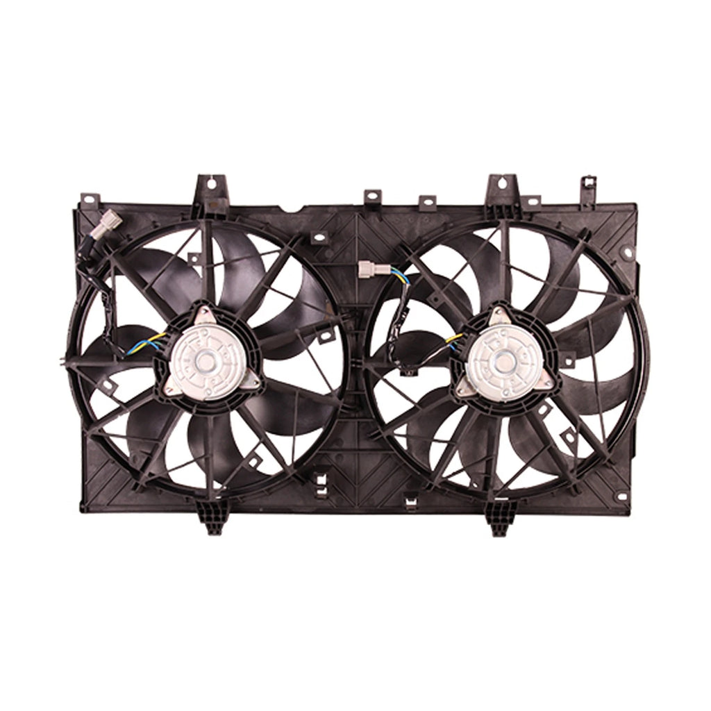 Replacement Radiator/Condenser Fan Assembly w/Two Fans Side By Side