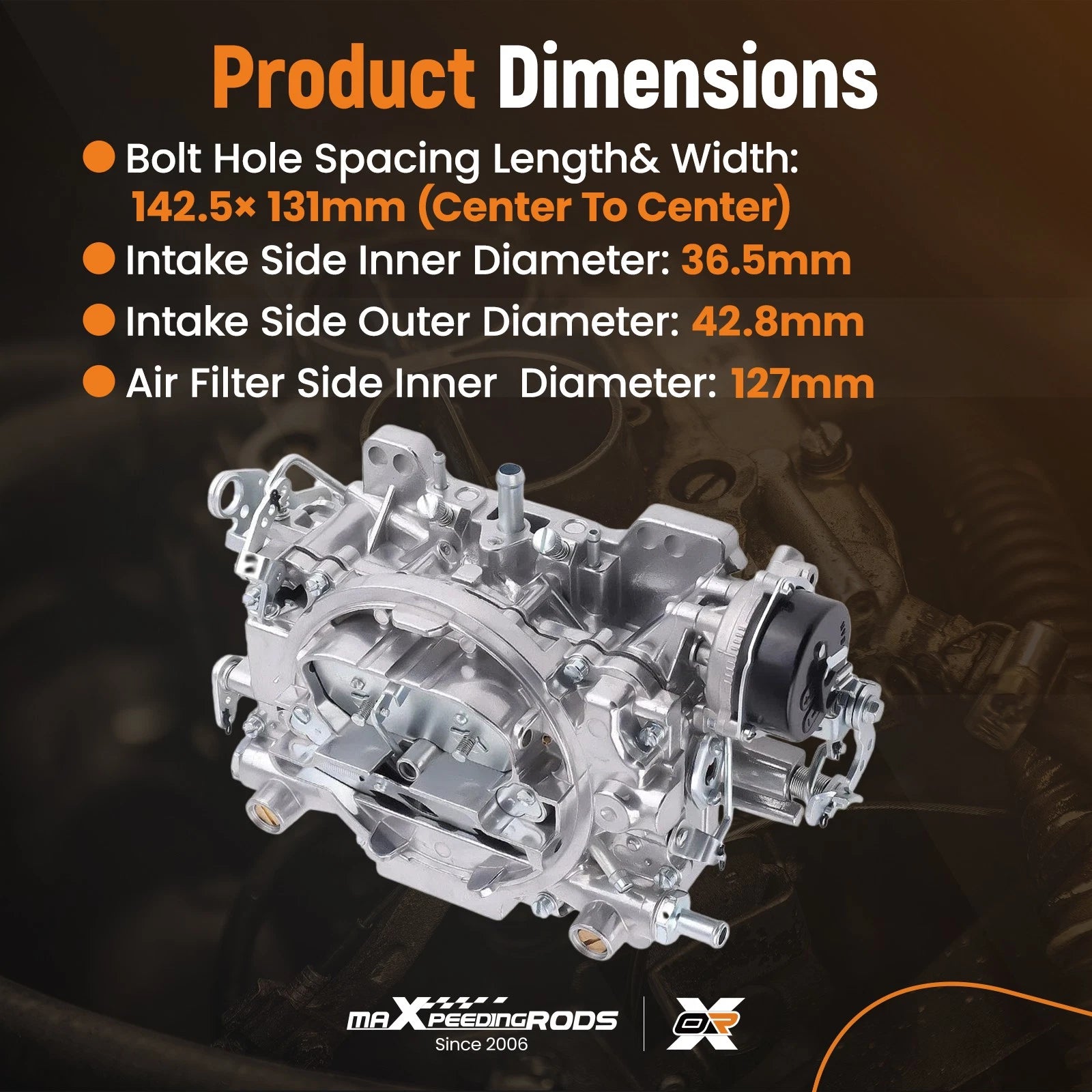 4 Barrel Carburetor Kit for 1903 AVS2 (500CFM, Electric Choke)