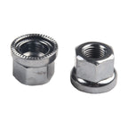 2Pcs Axle Track Nuts for Bicycle Bike Cycle (Stainless Steel)