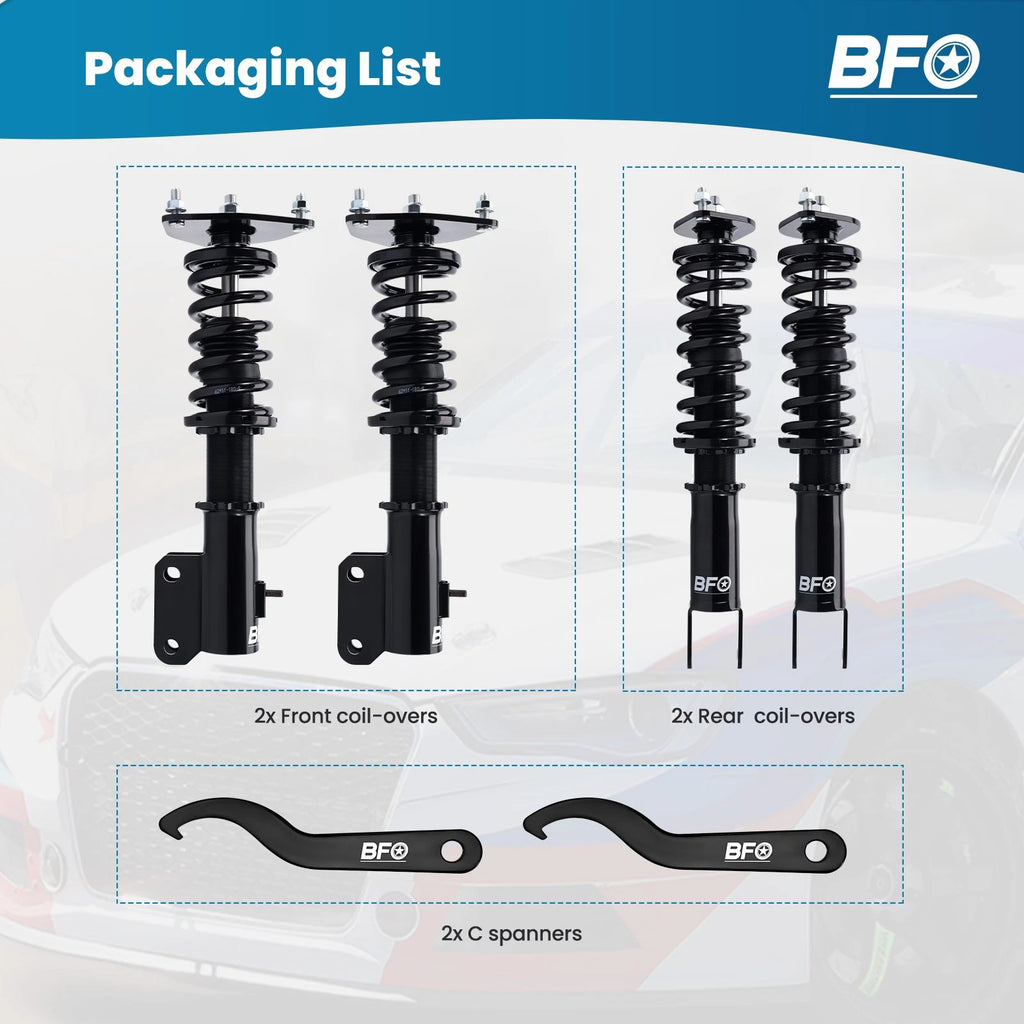 Coilover Suspension Lowering Kit for Mitsubishi Lancer EVO 7 8 9 (2001–2007)