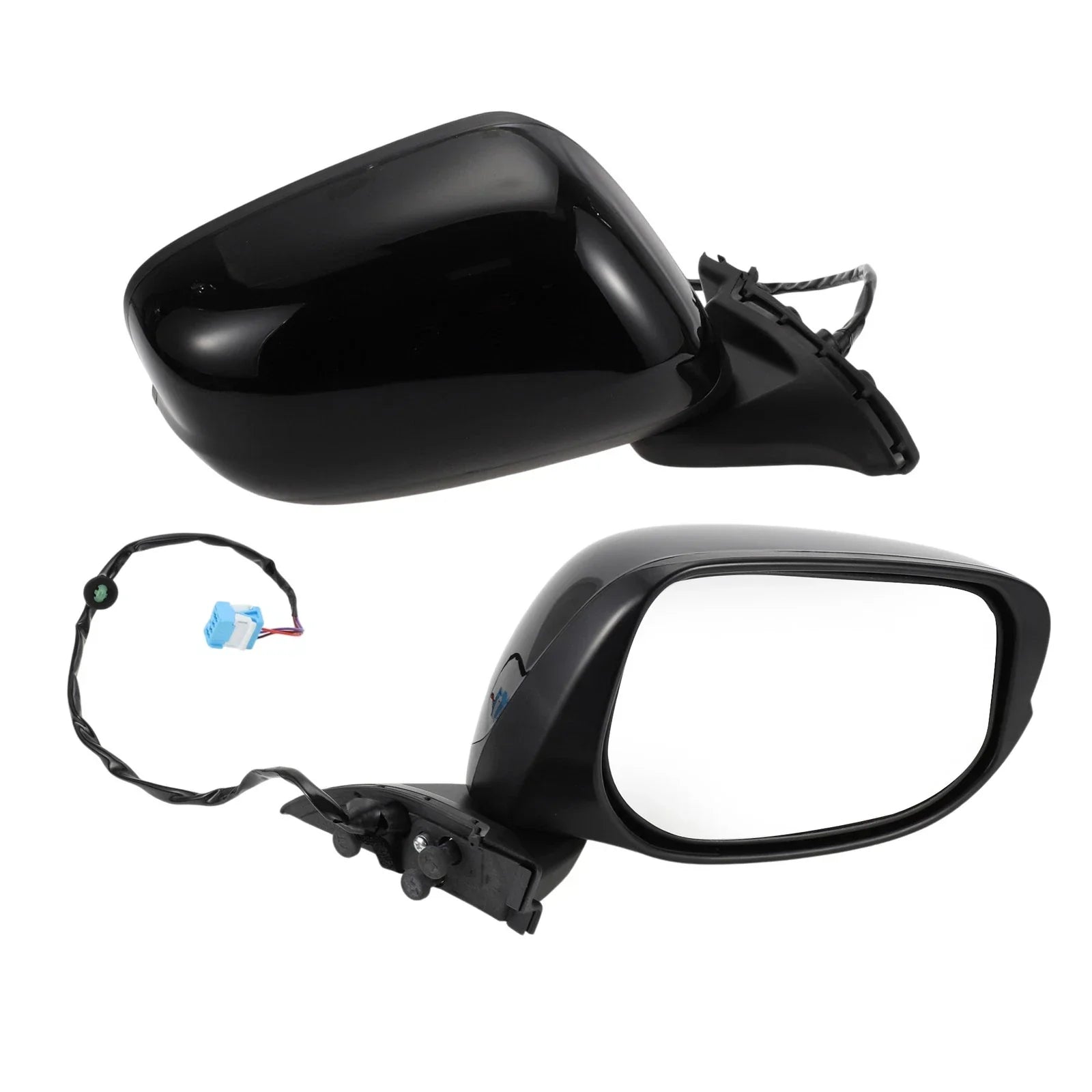 Right Side Door Mirror Replacement for Honda Fit (2015-2020) Gloss Black