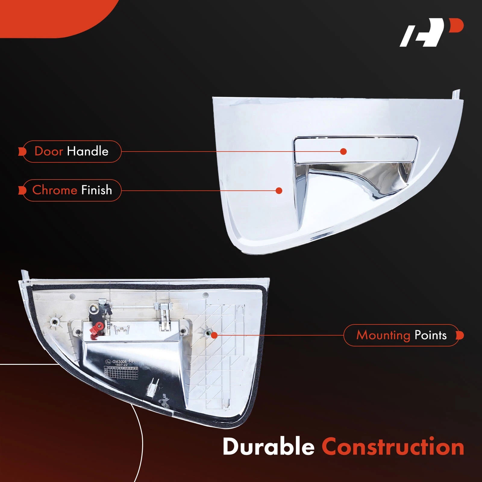 Rear Right Exterior Door Handle for Chevrolet Sonic (2012-2018)