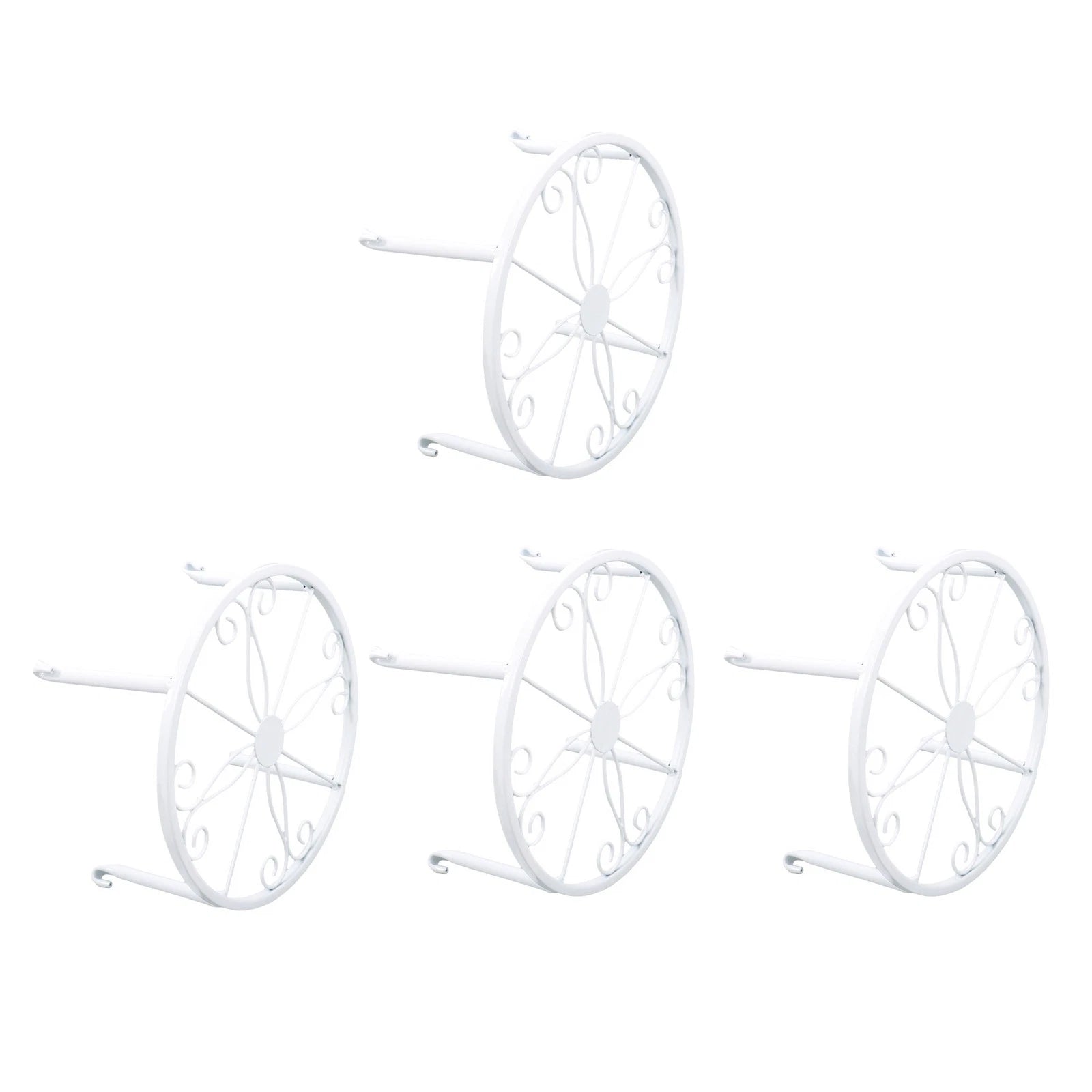 Set of 4 Heavy Duty 9" Plant Stands for Flower Pots