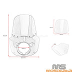 LED Headlight & Windshield Fairing for Harley Low Rider S (2020-2023)
