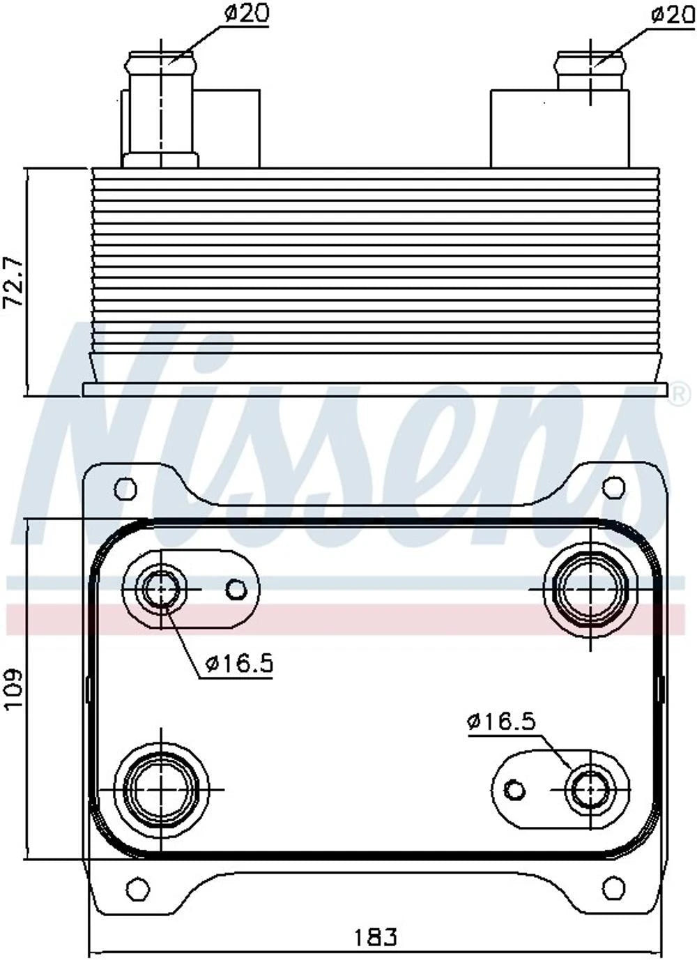 Nissens 90747 Automatic Transmission Oil Cooler for Audi VW A8 Quattro Passat (1995–2005)