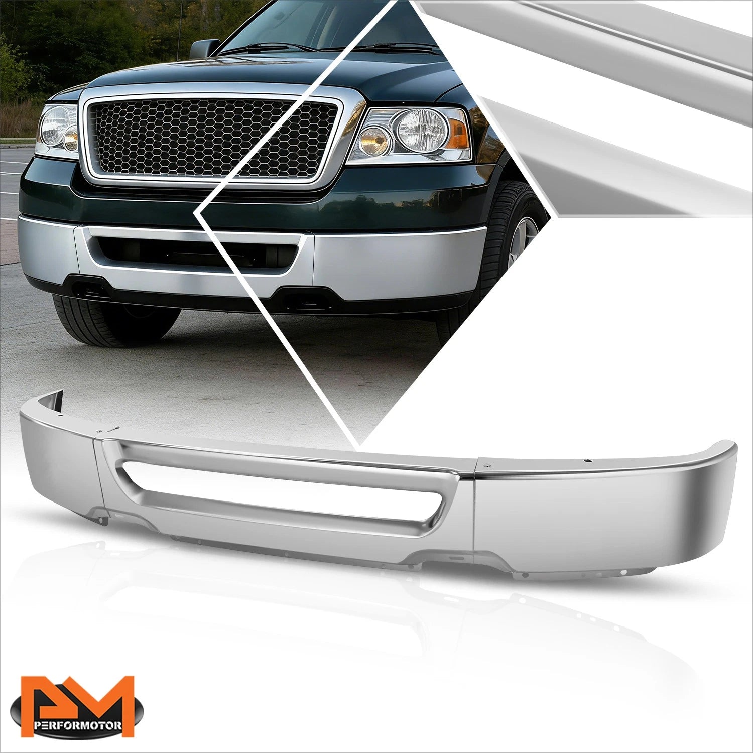 Polished Chrome Front Bumper Face Bar for Ford F-150 (2006–2008)