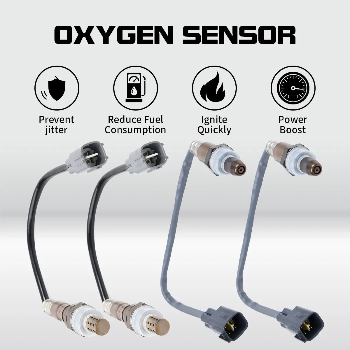 Set of 4 Oxygen Sensors for Toyota Tundra 2005–2013 (Part Numbers: 89465-0C020, 89465-0C021)