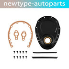 Timing Cover Kit for SB Chevy Small Block 283-350 V8 (Black)