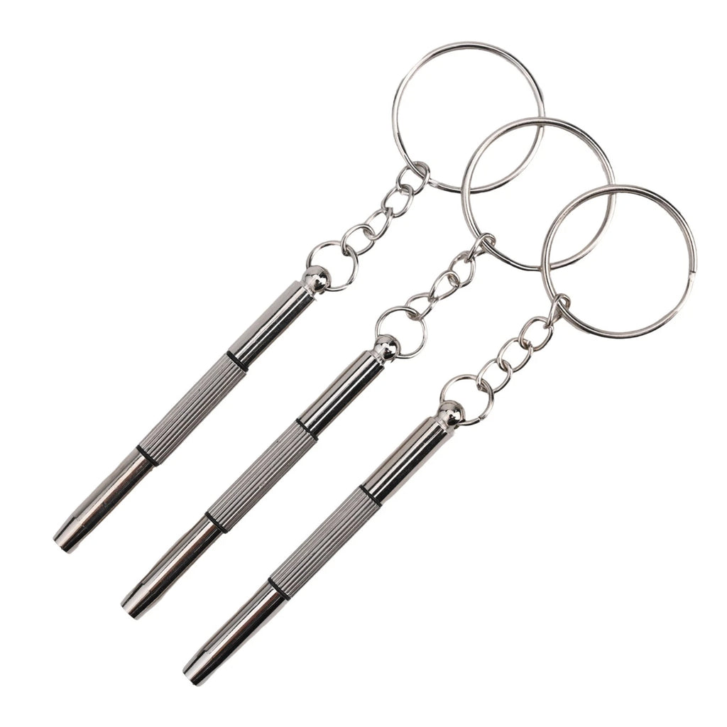 Portable Eyeglass Repair Tool Set with Cross & Flat Head Screwdrivers