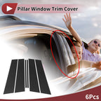 Set of 6 Door Pillar Window Trim for Volkswagen T-ROC (2018–2022)