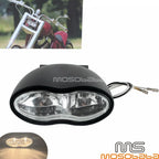 Dual ET Cyclops LED Front Headlamp for Harley Custom Bobber Cafe Racer