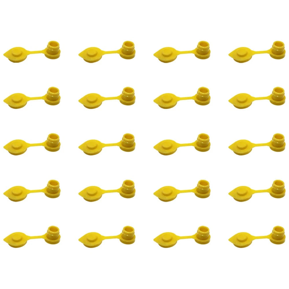 20 Yellow Vent Caps for Midwest Blitz Gas Fuel Can (Heavy Duty)