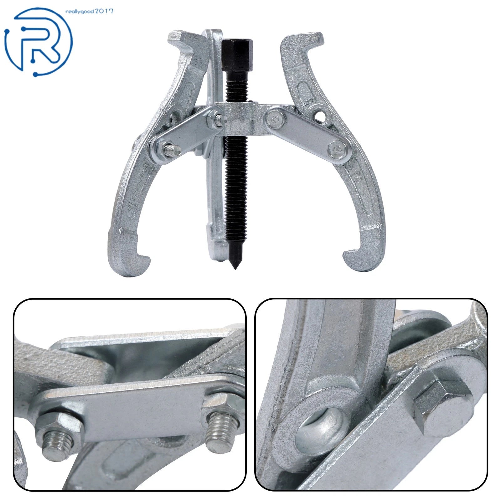 Set of 4 Gear Pullers 3" 4" 6" 8" 3 Jaw Bearing Pulley Tool