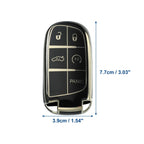 TPU 5 Button Keyless Entry Remote Cover for Dodge Durango (2018-2023) Black