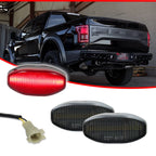 2X Smoked Red LED Rear Fender Side Marker Lights for Ford Raptor (2017–2021)