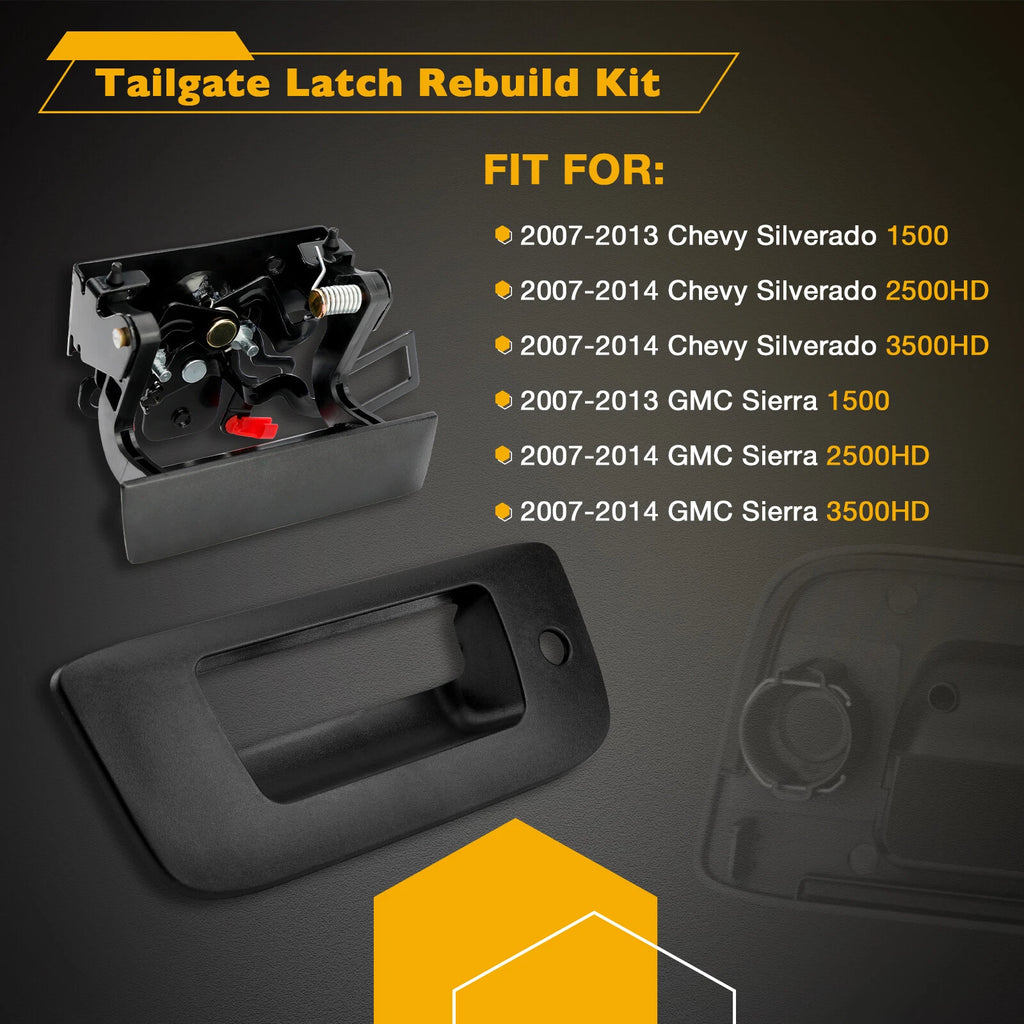 Tailgate Latch Handle Rebuild Kit for Chevy Silverado GMC Sierra (2007–2014) 20928119