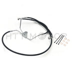 Front 14" Black Vinyl Brake Line Kit for Harley Touring (2008–2013)