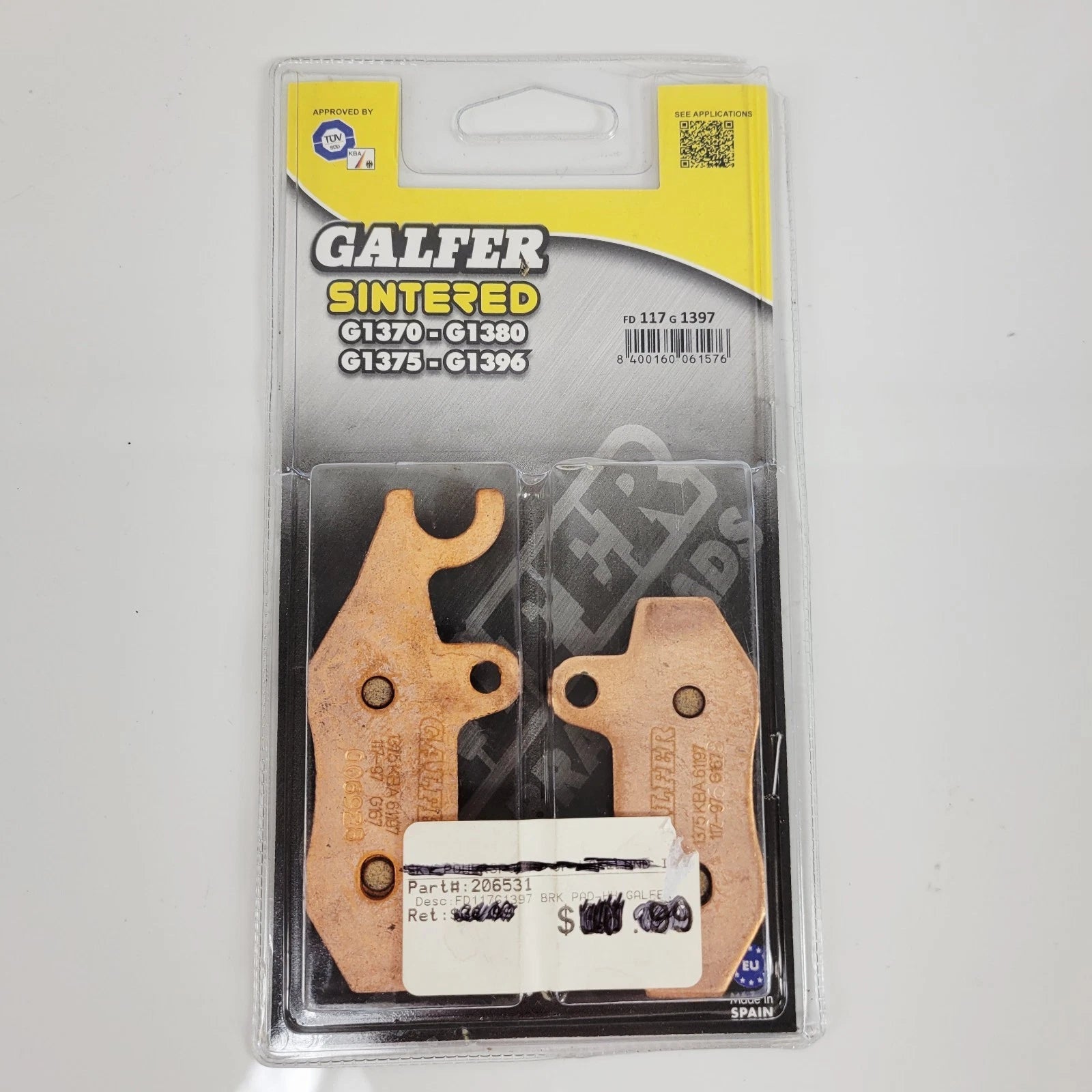 Galfer Sintered Brake Pads for Kawasaki Versys-X 300 (2017–2023) FD117G1397