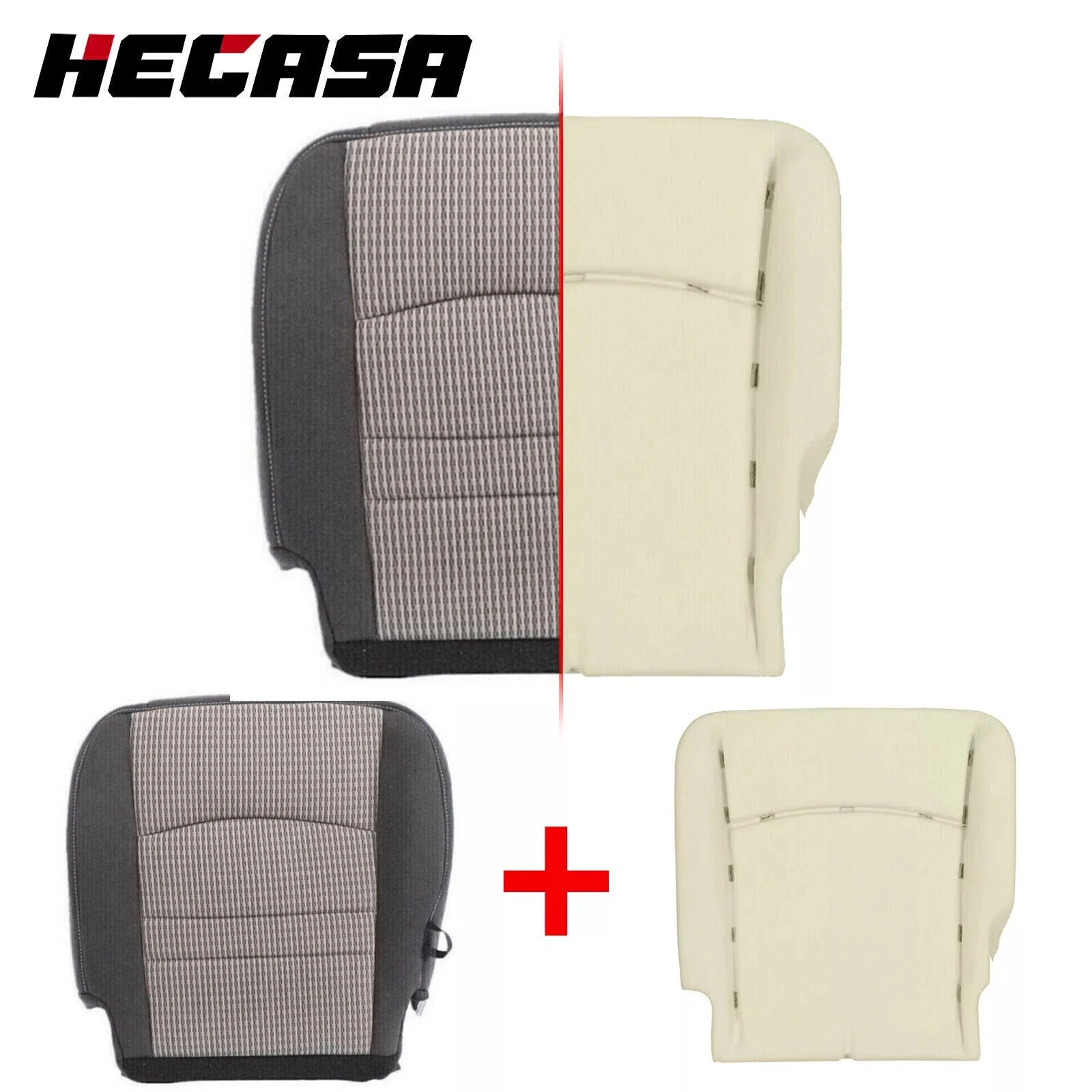 Driver Bottom Seat Cover Foam Cushion for Dodge Ram 1500 2500 (2009–2012)