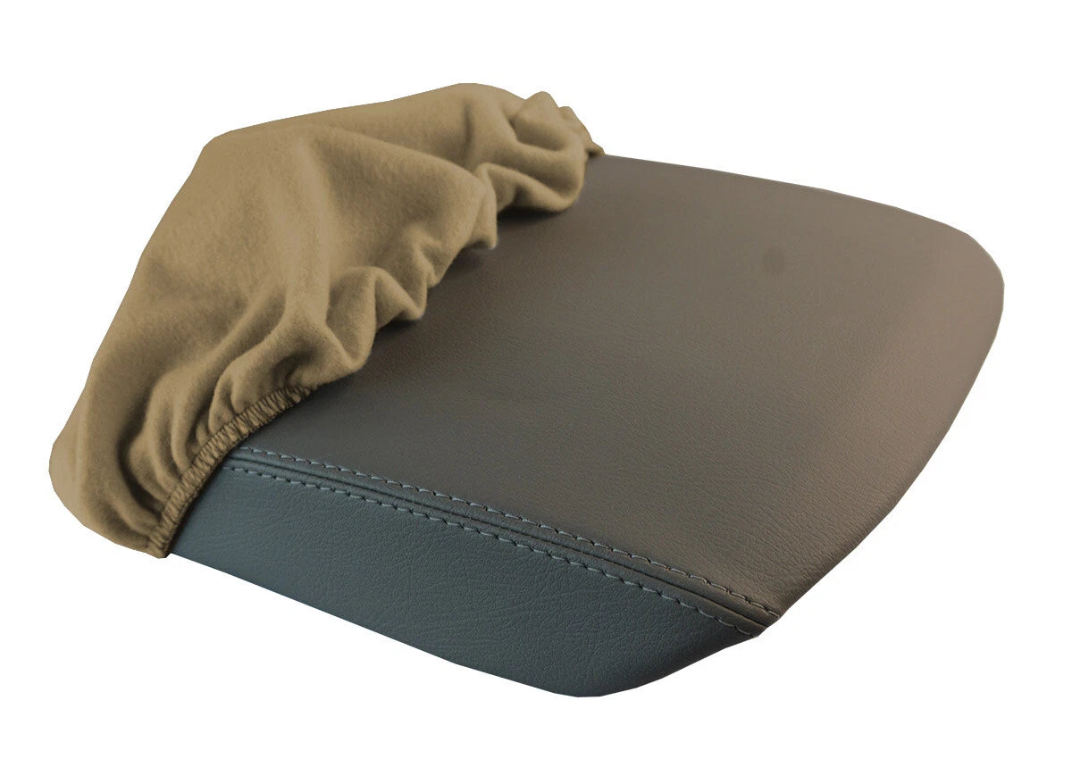 Fleece Console Lid Armrest Cover for Honda Pilot (2009–2015) Beige