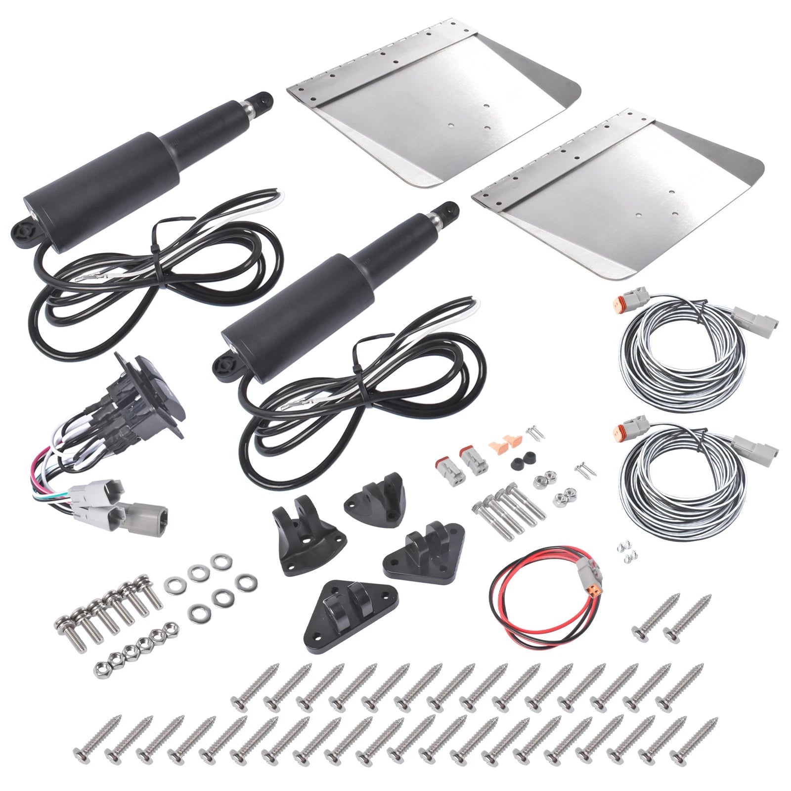 Electric Trim Tab Kit for 16-25ft Boat (Standard Mount)
