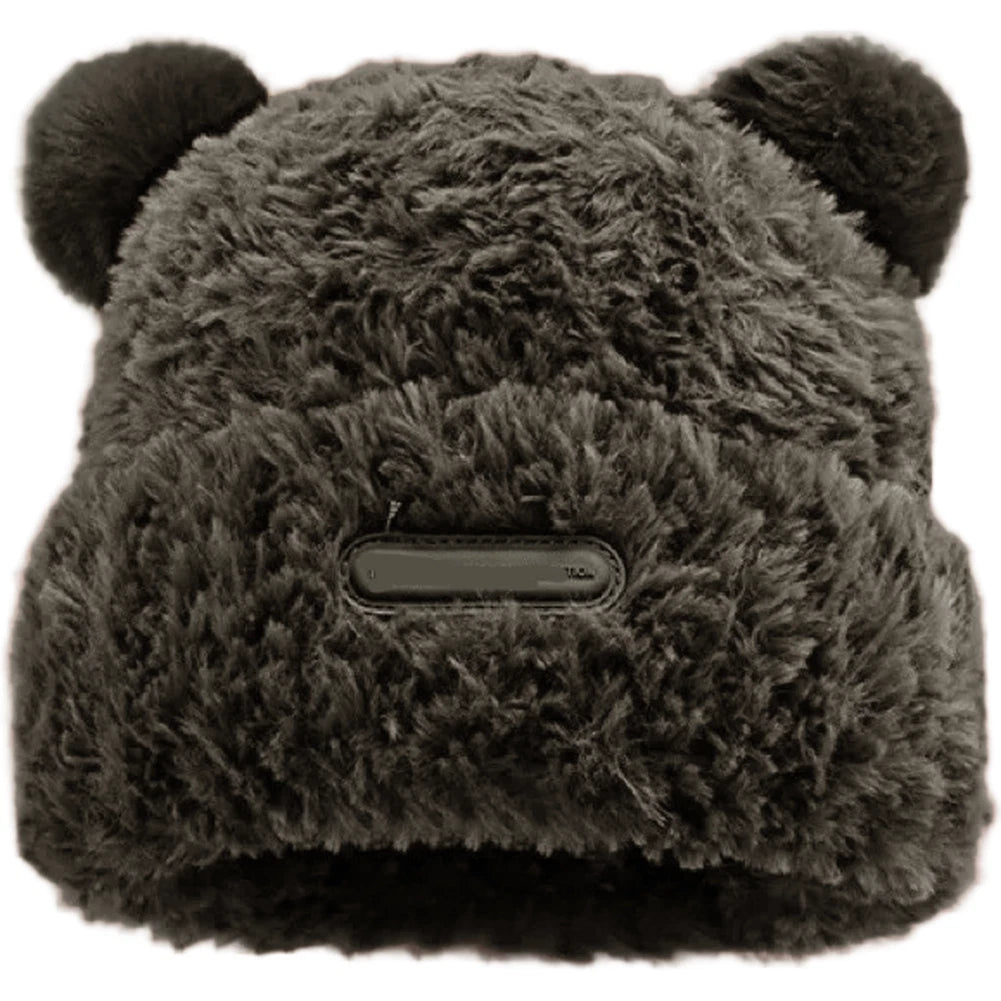 Winter Knitted Beanie for Women with Bear Ears (2023)