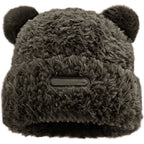 Winter Knitted Beanie for Women with Bear Ears (2023)