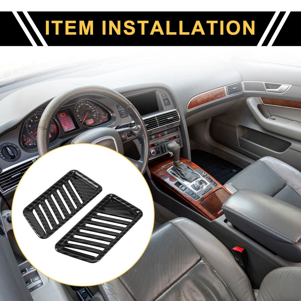 Set of 2 Carbon Fiber Air Vent Covers for Ford F-150 (2021–2024)