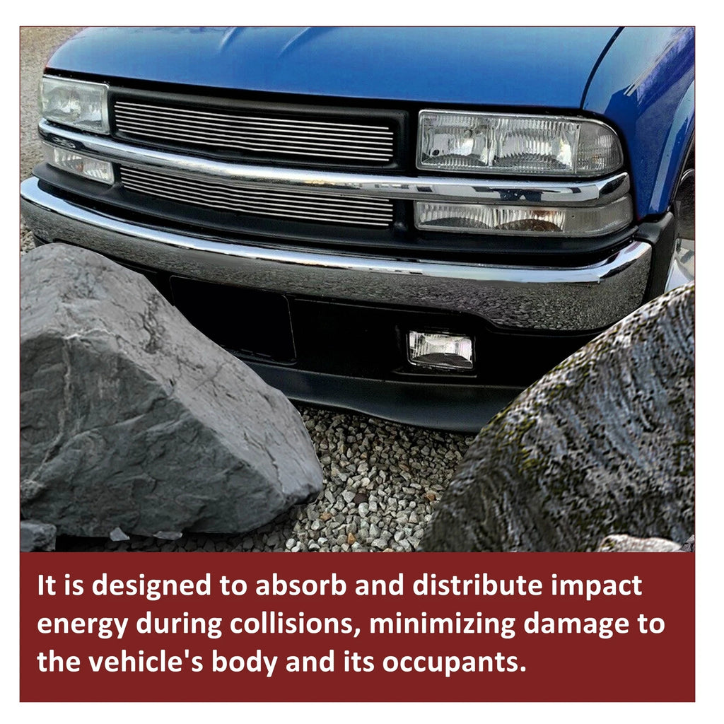Chrome Steel Front Bumper for Chevrolet S10, Blazer (1998–2005)