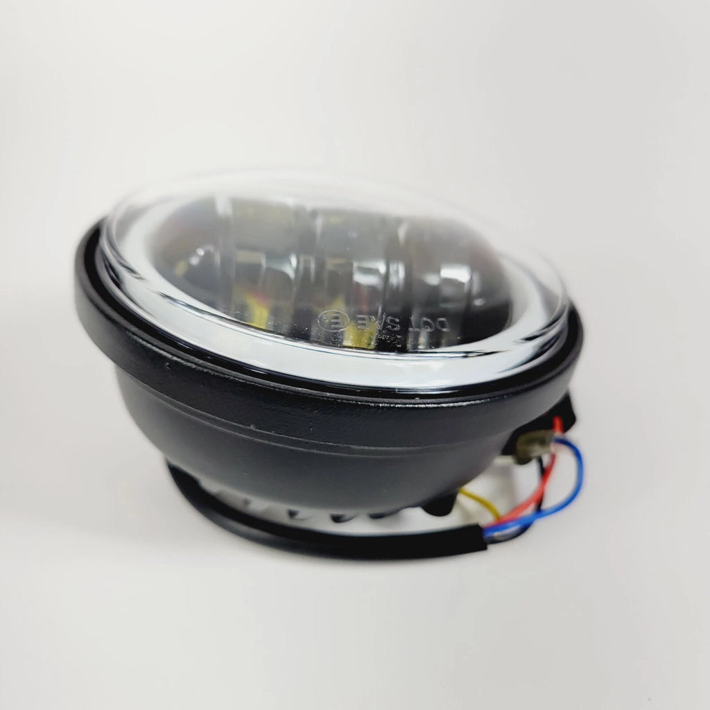 1 Harley Davidson LED 4.5" AUX Fog Light with Halo DRL Circle