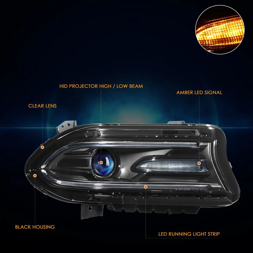 LED Projector Headlight for Dodge Charger (2015–2022) - Passenger Side