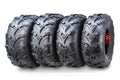 Set of 2 WANDA 8 Ply UTV ATV Tires 23x8-11 & 24x9-11 Mud Sling