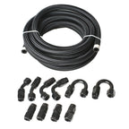 Braided Fuel Hose Line with 10AN Swivel Fitting Kit for Universal Vehicles