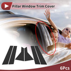 Door Pillar Window Trim for Nissan Qashqai (2023–2024) Black Left Right