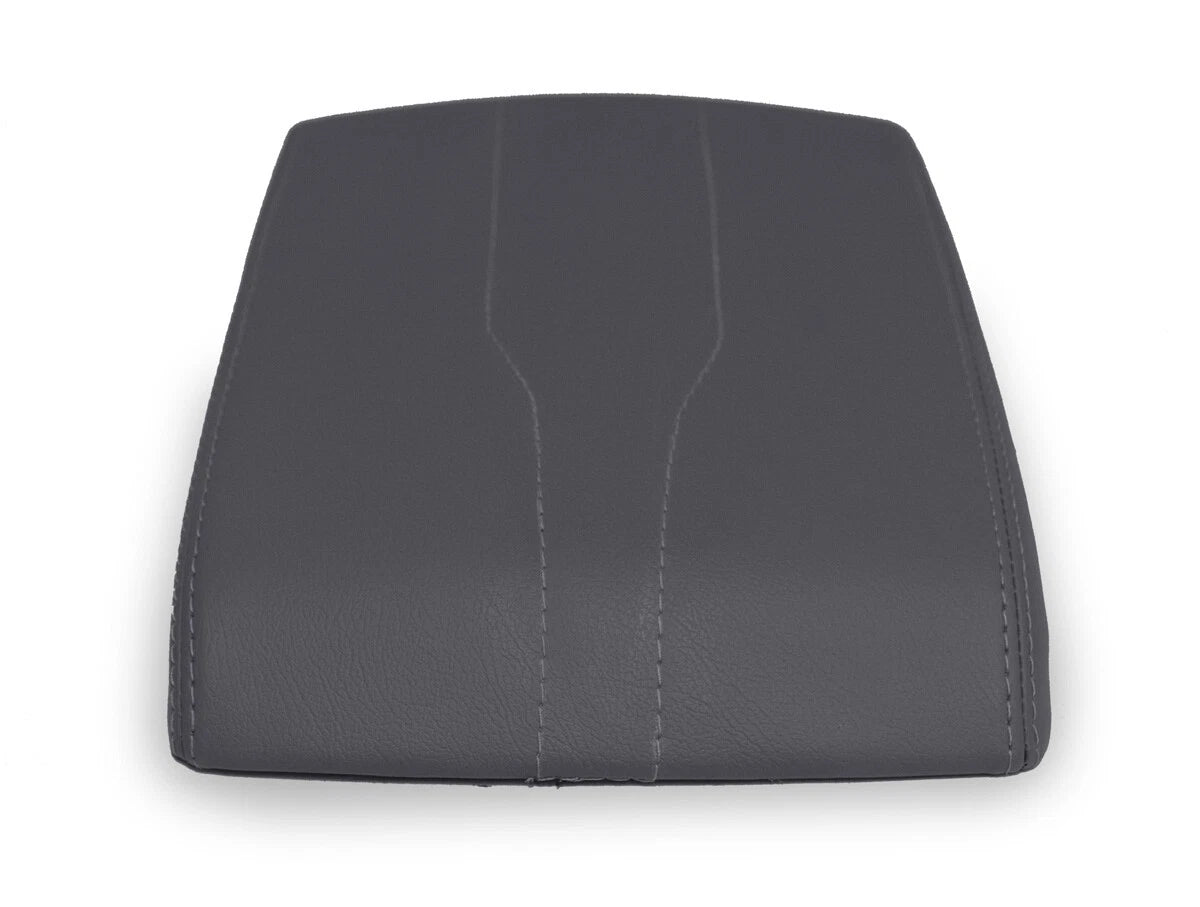 Console Lid Armrest Cover for Chevrolet Traverse (2018–2020) Gray PVC Leather