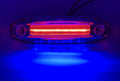 LED Marker Clearance Light w/ Blue Side Ditch for Red Clear Lens (5 Inch)