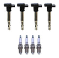Set of 4 Denso Ignition Coils for U-Groove Conventional (Gap 0.032)