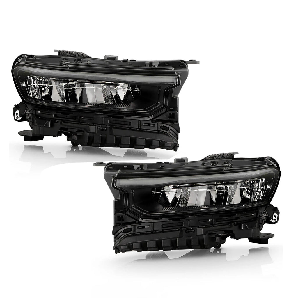 LED Headlight Pair for Jeep Grand Cherokee L (2021–2024) w/ DRL w/o Auto Leveling
