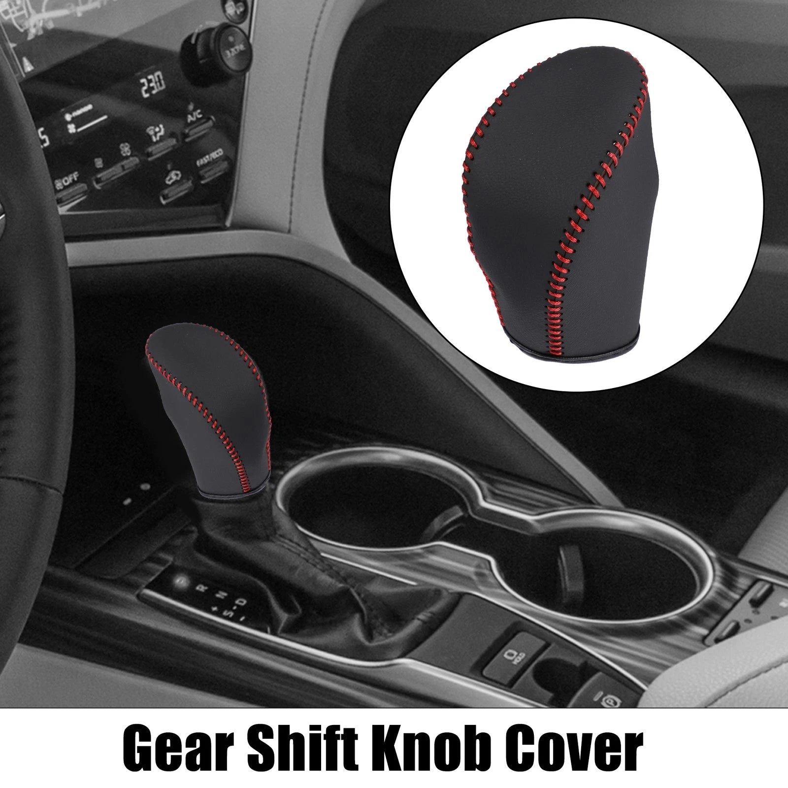 Faux Leather Gear Shift Knob Cover for Nissan Rogue Sport (2017–2021)