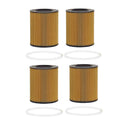 Set of 4 Wix 57806 Engine Oil Filters for (Metal Free)