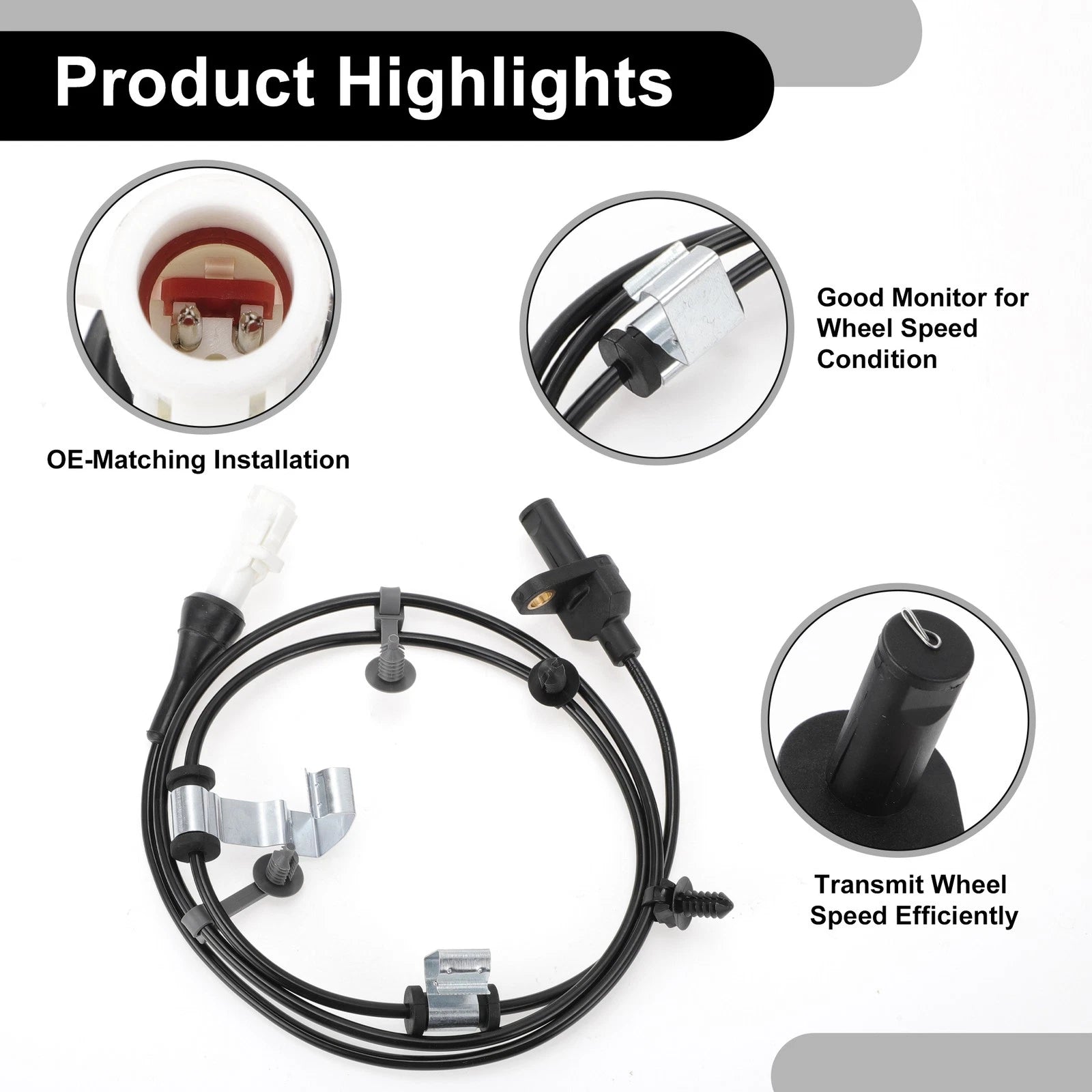 ABS Wheel Speed Sensor Kit No. 7T4Z2C191B/AT4Z2C191B for Ford Edge 