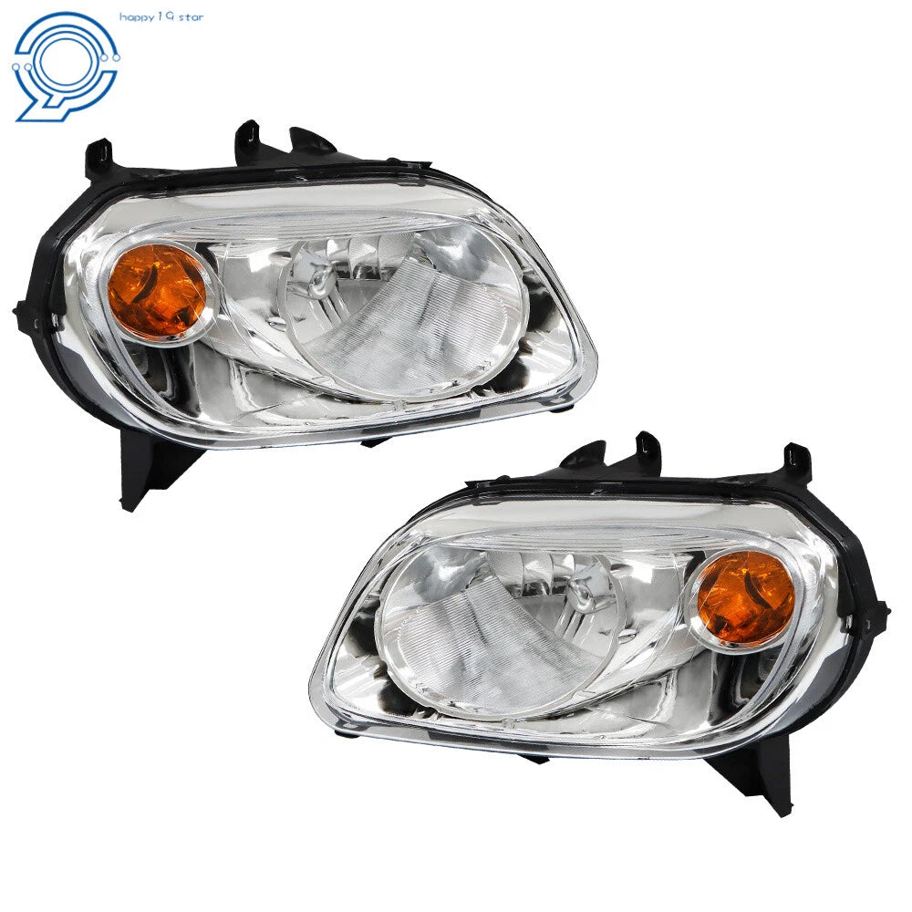 Set of 2 Halogen Headlights for Chevy HHR (2006-2011) Chrome Housing