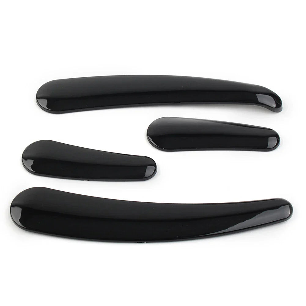 4 Pcs Curved Swingarm Frame Inserts for Harley Softail 2008-2023 Black
