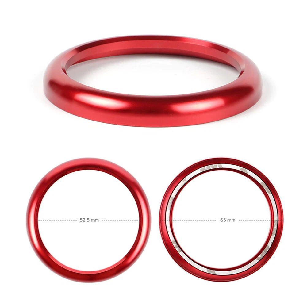 Dashboard Red Center Clock Compass Cover Trim Ring for Porsche 911 (2012–2020)