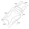 Black Rider Driver & Passenger Seat for Yamaha YZF R6 (2006–2007)