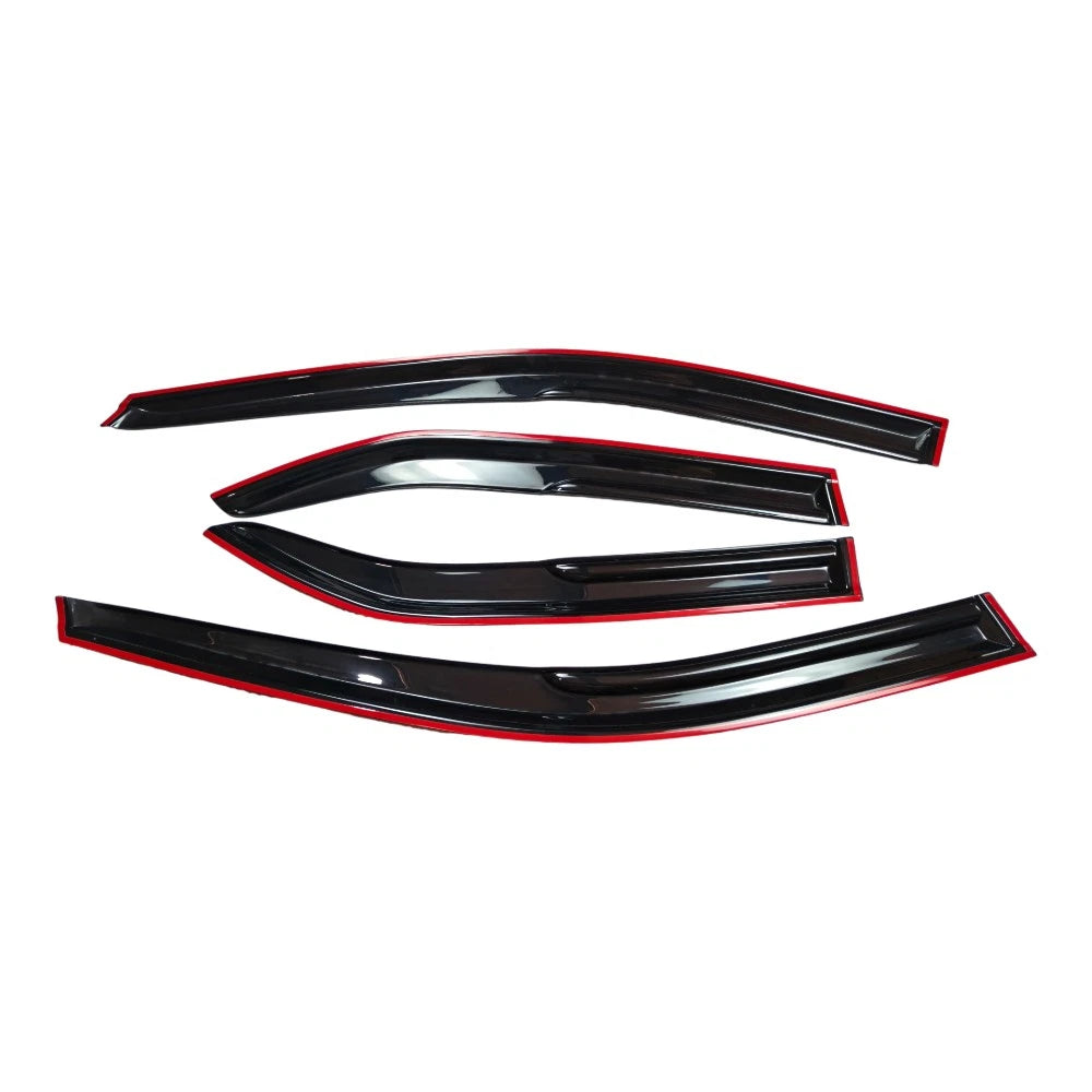 3D Wavy M Style Window Visor Sun Rain Guards for Toyota Camry (2012–2017)