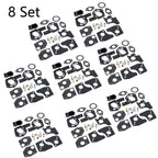 Set of 8 Carburetor Rebuild Kits for Briggs & Stratton 3-5HP (495606, 494624)