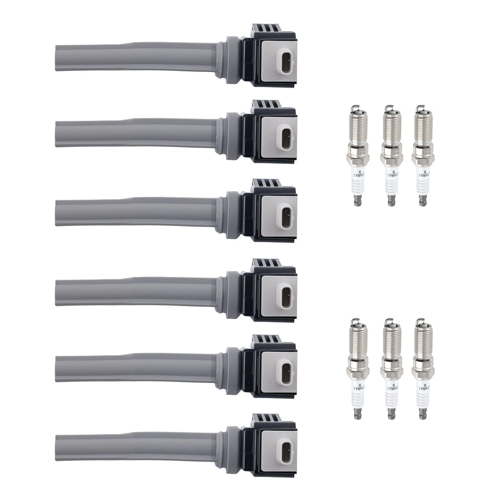 6X Ignition Coil Set & Spark Plug for Ford Edge F-150 2015–2018 2.7L V6 UF773