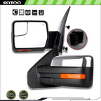 Chrome Driver Side View Mirror for F150 (2007–2014) - Power Heated Turn Signal