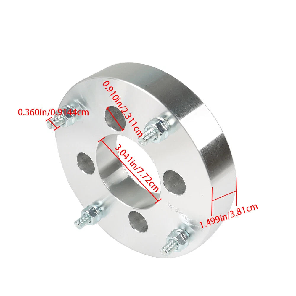 4x156 Wheel Spacers 1.5" 90mm 3/8"-24 for Arctic Cat 400 (1998–2015)